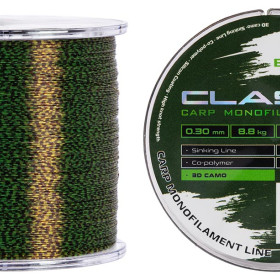 Волосінь Brain Classic Carp Line 3D camo 600m 0,30mm 8,8kg 20lb