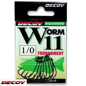 Гачок Decoy Worm11 Tournament 1/0, 9 шт/уп.