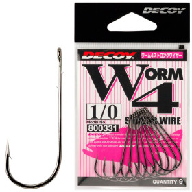 Гачок Decoy Worm4 Strong Wire #3/0 (9 шт/уп)