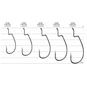 Гачок Decoy Worm21 Digging Hook #1/0 (7 шт/уп)
