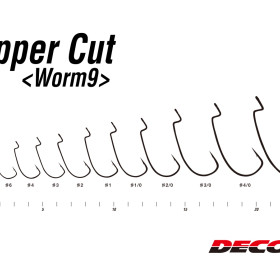 Гачок Decoy Worm9 Upper Cut #1 (9 шт/уп)