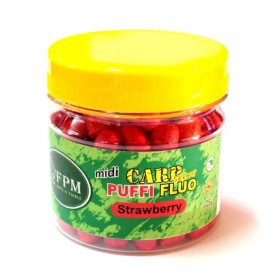 Fluo Carp Puffi midi Strawberry 25gr & Полуниця