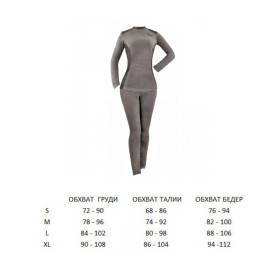 Термобілизна Fishing ROI мікро-фліс жіноча 2XL (gray)