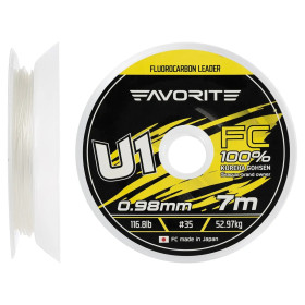 Флюорокарбон Favorite U1 FC 7m #35/0.98mm 116.8lb/52.97kg
