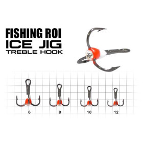 Гачок трійник с каплею Fishing ROI 10 WR (25шт/уп) (M620)