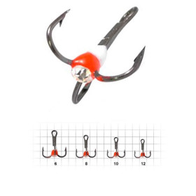 Гачок трійник с каплею Fishing ROI 14 WR (25шт/уп) (M620)