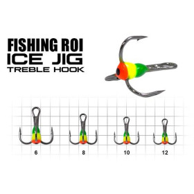 Гачок трійник с каплею Fishing ROI 12 GLR (25шт/уп) (M620)