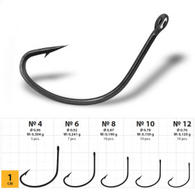 Гачок Gurza WIDE GAP Ring BN # 4 5 шт. х 10