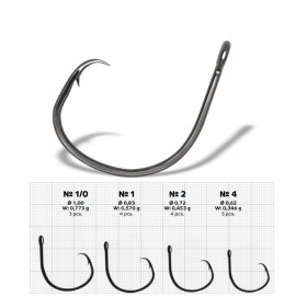 Гачок Gurza CIRCLE CARP BN # 1 4 шт. x 10
