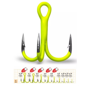 Gurza ROUND TREBLE ST -36 UV CHARTREUSE # 10 3 шт.