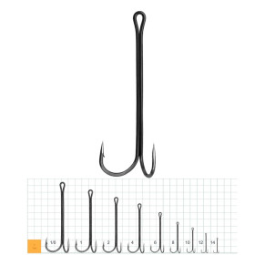 Gurza Double Hook Х - Long Shank # 1/0 BN 25 шт.