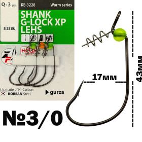 Gurza SHANK G-LOCK XP LEHS # 3/0 PTF 3 шт. х 5