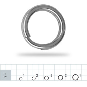 Gurza Split Ring L BN # 4 (діам. 5,0 мм, тест 8 кг) 10 шт. x 10