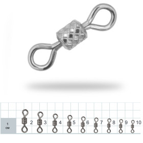 Gurza Rolling Ribbed Swivel BN # 10 10 шт. x 10