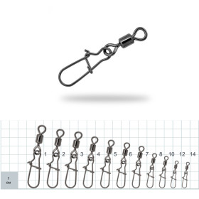 Gurza Rolling swivel/Nice Snap BN # 1 5 шт. x 10