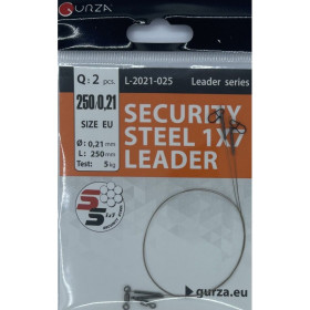 Gurza SECURITY STEEL 1x7 LEADER 200мм/0,21Ø 2шт. х10 (Test 5kg)