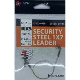 Gurza SECURITY STEEL 1x7 LEADER 200мм/0,24Ø 2шт. х10 (Test 7kg)