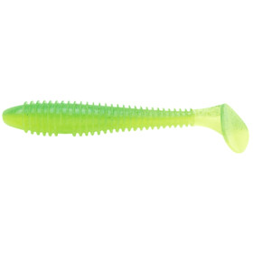 Keitech Swing Impact FAT 3.8 (6 шт/уп.) к:424 lime chartreuse