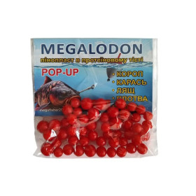 Пінопласт у протеїновому тісті ''MegaLodon'' MAXI 6-9мм. Малина 10шт/уп
