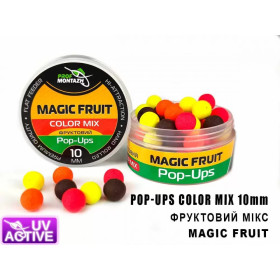 Бойл плаваючий ПМ Pop Ups COLOR MIX 10 мм Фруктовий MAGIC FRUIT