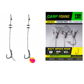 Короповий повідець з голкою Bait Spike Rigs (8кр/10см/25Lb/11,5кг) (3шт/пачка)(5пачек/1упаковка)