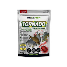 Прикормка Real Fish "TORNADO" Фідер "Кукурудза бондюель" 900 гр
