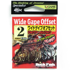 Гачок SASAME Wide Gape Ofset (D.Rd) №1 60ROC (16 шт/уп)
