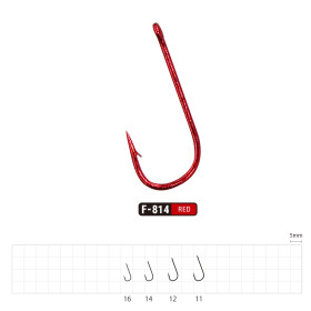 Гачок SASAME CHIKA RINGED №11 F-814 RED (13 шт)