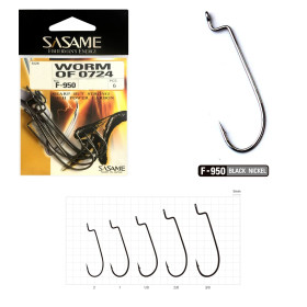 Гачок SASAME WORM 0724 №1 F-950 NS (6 шт)