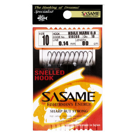 Повідець SASAME Snelled Hooks KOAJI MARU №6-0.18 UO1208 NS (10 шт)