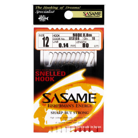Гачок SASAME Snelled Hooks SODE №10-0.16 U13108 NICKEL (10 шт)