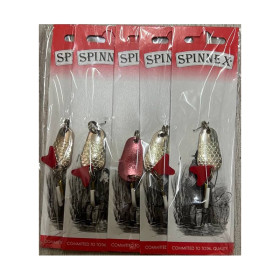 Блешня SPINNEX Коливалка PIKE - 8г(срібло/червоний)  PK-4-S/C