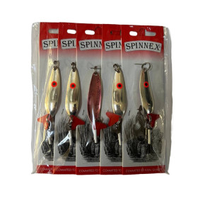 Блешня SPINNEX Коливалка KROKODILE - 10г(срібло/червоний)  KR-0-S