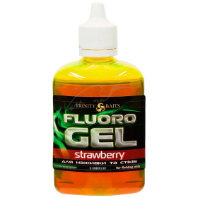 Trinity Baits Флюро-салатовий гель-діп STRAWBERRY 100 мл (шт.)