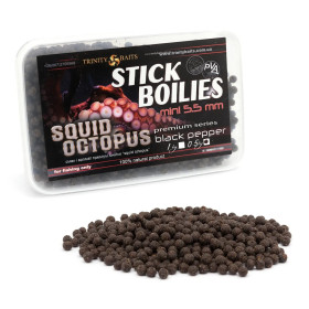 Trinity Baits Стік-міні бойли 5,5 мм Squid octopus-black pepper 500 г