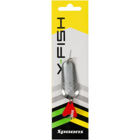Блешня X-Fish Godzilla 14g #01 Silver ( 5 шт/ уп )