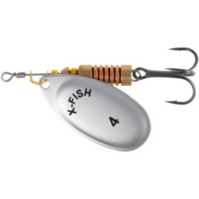 Блешня X-Fish Stark №4 9.5g Silver ( 5 шт/ уп )