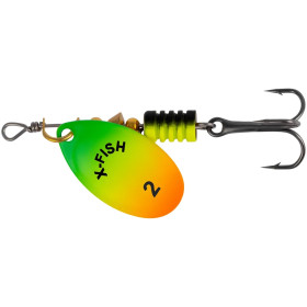 Блешня X-Fish Stark №2 4.5g Fire tiger ( 5 шт/ уп )