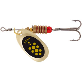 Блешня X-Fish Spike №2 4.5g Gold black lime ( 5 шт/ уп )