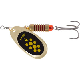 Блешня X-Fish Spike №4 9.5g Gold black lime ( 5 шт/ уп )