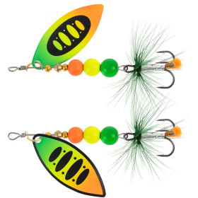 Блешня X-Fish Orbit №2 8g Fire tiger ( 5 шт/ уп )