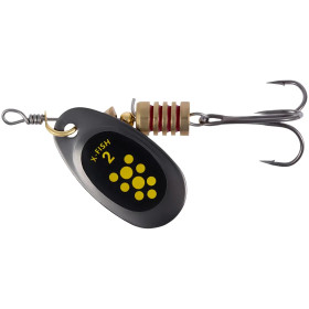 Блешня X-Fish Dark Side №2 4g Nikel black lime ( 5 шт/ уп )