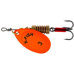 Блешня X-Fish Stark №3 6g Nikel UV orange ( 5 шт/ уп )