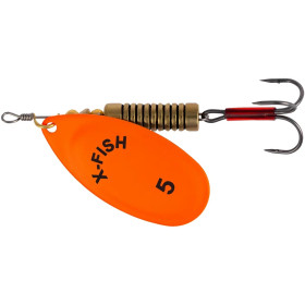 Блешня X-Fish Stark №5 14g Nikel UV orange ( 5 шт/ уп )