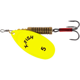 Блешня X-Fish Stark №5 14g Nikel UV lime ( 5 шт/ уп )