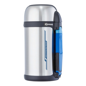Термос ZOJIRUSHI SF-CС15XA 1.5 л (складна ручка+ремешок) к:сталевий