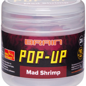 Бойли Brain Pop-Up F1 Mad Shrimp (креветка/спеції) 08mm 20g