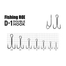 Двійник Fishing ROI Double Hook D-1 BC #6 (уп.5шт)