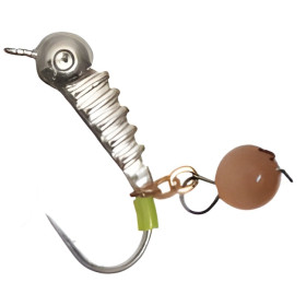 Морм. вольф. Fishing ROI Личинка з вушком і підвіскою 4mm E12 (10шт/уп) (M400)1,35gr
