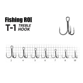 Трійник Fishing ROI Treble Hook T-1 BC #2 (уп.5шт)